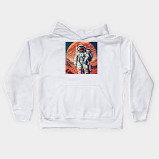 Astronaut in mars Kids Hoodie